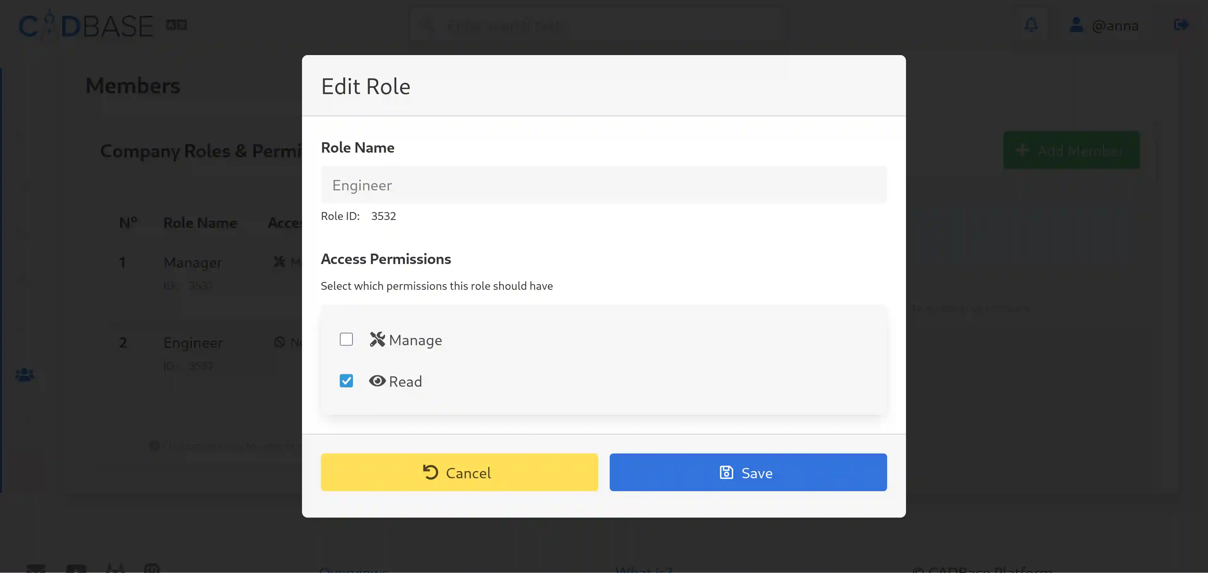 Setting up company role permissions